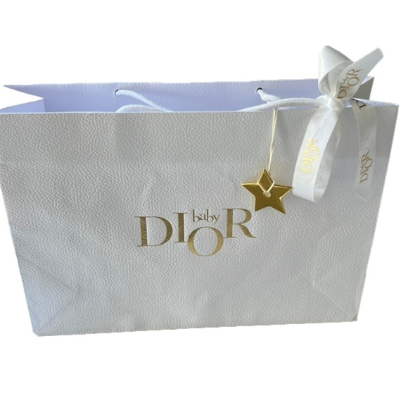 Dior Other - Baby Dior Empty Shopping Bag, Ribbon, Gold Dior Star